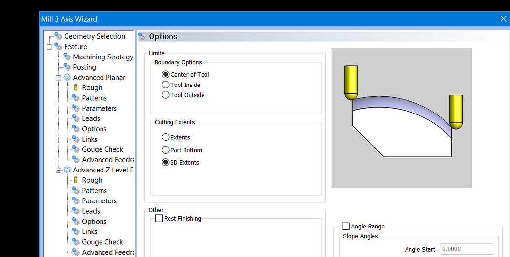 reset bobcad 21 interface
